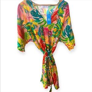 Cupshe Tropical Leaf Print Mini Dress | Resort Wear | Swimsuit Cover